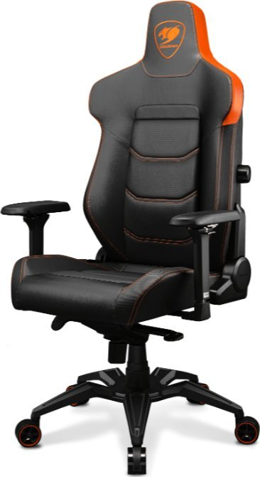 Karrige gaming Cougar Armor EVO, deri 160kg, lartësi e rregullueshme, portokalli