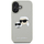 Mbulesë telefoni Karl Lagerfeld HC 3D Rubber Double Heads për iPhone 16 6.1", TPU silikon, bezhë