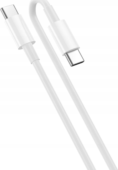 Kabëll USB Jellico B1 USB C në USB C, 60W, 1 m, i bardhë