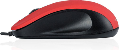 Mouse Modecom M10S Silent, optik, me kabllo, i kuq
