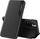 Këllëf telefoni Hurtel Eco Leather View, flip cover, për Xiaomi Redmi Note 11T 5G, i zi