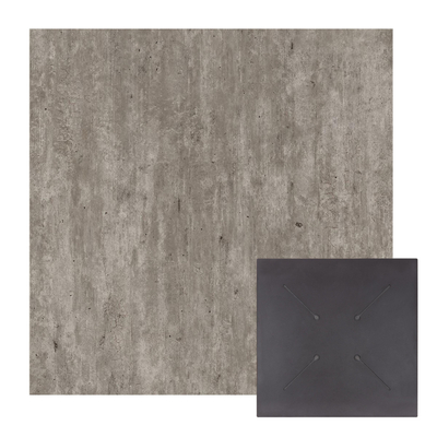 Set sipërfaqe tavoline HomeMarkt HM5838.37, 2 copë, HPL 70x70cm, gri beton