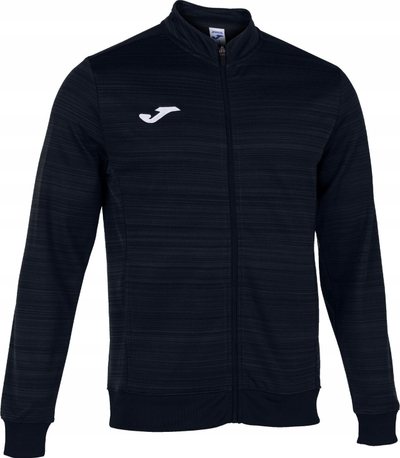 Xhaketë sportive Joma Grafity III, prej fleece poliesteri, me zinxhir gjithë faqe, e zezë
