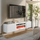 Komoda TV Chest Bed Mable RTV Lara, 183x35x37 cm, me oxhak elektrik, e bardhë mat