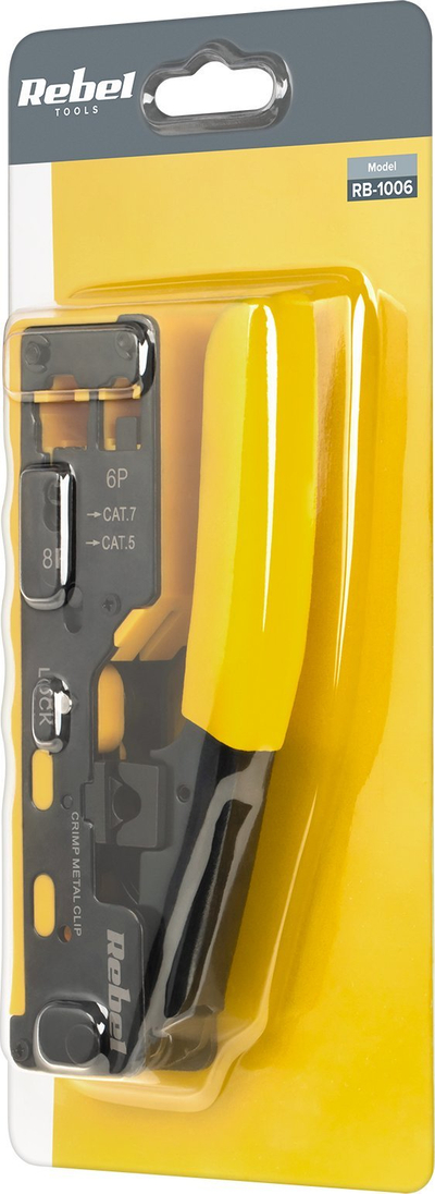 Vegël krimpimi Ubiquiti për fishekë Pass Through RJ45 RJ12, metal, e zezë