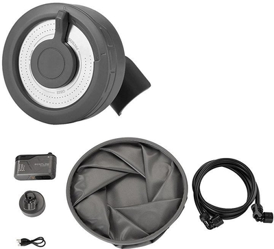 Set dushi portativ EcoFlow Shower Kit, pompë uji, kovë palosëse, gri