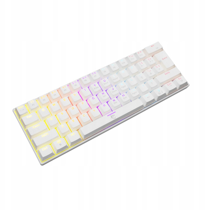 Tastierë gaming White Shark Shinobi Blue, mekanike, me kabllo RGB, e bardhë