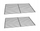 Rrjeta skare Geko G80515, 24.5 x 42 cm, set me 2 copë, metalike