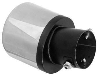 Majë auspuhi dekorative universale T304, dalje 105x70mm, hyrje 57mm, inox i lustruar
