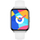 Smartwatch për goca Gravity GT44-4, ekran 1.75", IP68, argjend me rrip të bardhë