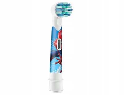 Kokë furçe elektrike Oral B Spiderman për kalamajt, 2 copë, me ngjyra