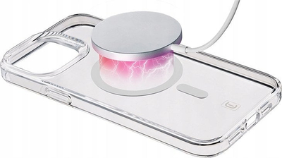Kapak mbrojtës Cellularline Gloss Mag për iPhone 15, MagSafe, transparent