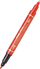Shënues i dyanshëm Pentel N75W cd / dvd 2.5-3mm / 0.6 / 1.2mm, i kuq