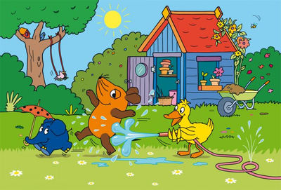 Puzzle për kalamaj Schmidt DieMaus 56213, 3 x 48 copa, mbi 4 vjeç, shumëngjyrësh
