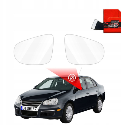 Film mbrojtës pasqyre GrizzGlass ZeroDrop, për Volkswagen Jetta 2010-2018, kundër shiut, transparent