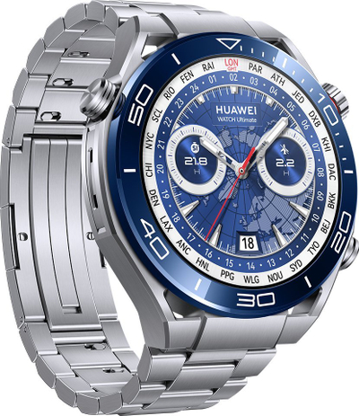 Ora e zgjuar Huawei Watch Ultimate Voyage Blue, 48mm, ekran 1.5" LTPO 466x466, GPS, çelik inox blu