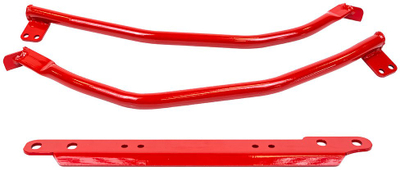 Set shasi staffa për VW Golf 8, 3 copa çelik, pjesa e mesit, i kuq