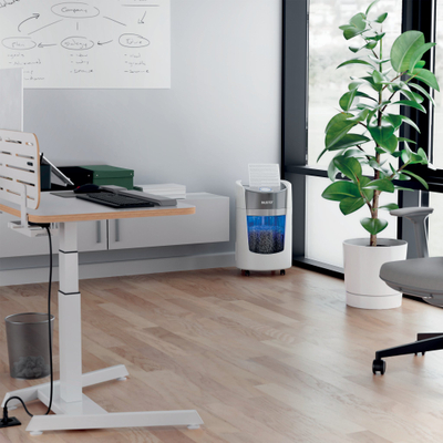 Makinë shkatërruese dokumentesh Leitz IQ OptiMax 350, P5, 22L, e bardhë