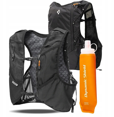 Jelek vrapimi Spigen Dynamic Shield, me hidratues 500ml, rrjetë e frymëmarrshme, i zi