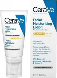 Krem fytyre CeraVe AM Facial Moisturising Lotion, SPF50, 52ml