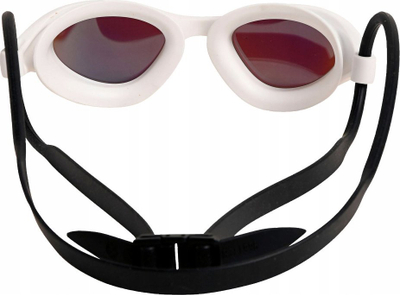 Syze noti Arena 365 Goggles Mirror, lente të pasqyruara, rrip i dyfishtë, të bardha blu e zeza