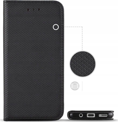Kaburë libri Smart Case për iPhone 15 Pro, me magnet, navy blue
