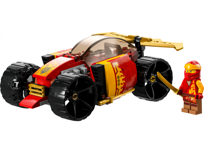 Set LEGO Ninjago Kai’s Ninja Race Car EVO 71780, makinë garash ndërtuese, 6 vjeç+, e kuqe