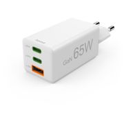 Karikues Hama Fast Charger, GaN, 2x USB-C, 1x USB-A, PD, 65W, 201996