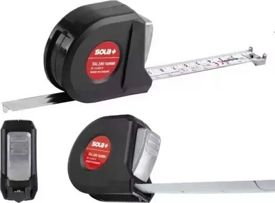 Metër rrotullues Sola TalMeter, 2 m, plastikë ABS, i kuq