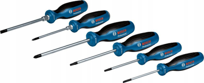 Set kaçavidash Bosch Professional 1600A02CV3, 6 copë, dorezë SoftGrip