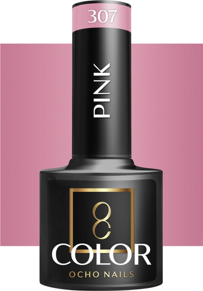 Llak thonjsh hibrid Activeshop OCHO NAILS 307, rozë, 5 g