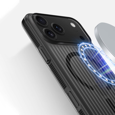 Mbulesë telefoni 4smarts Design Case Aero për iPhone 17 Pro, MagSafe, e zezë