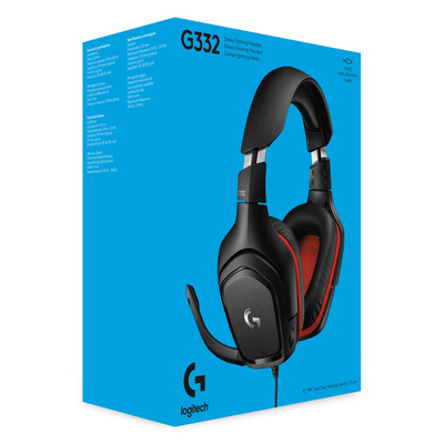 Kufje Logitech G332, me tel, për gaming, të zeza