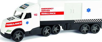 Kamion lodër ambulancë Magic Truck Action, me drita që ndriçojnë në errësirë, për kalamaj 3+, i bardhë