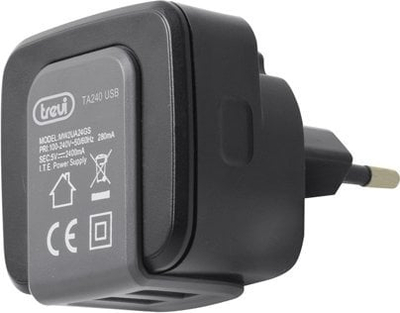 Karikues muri Trevi TA 240 USB, 2xUSB, 2400 mA, i zi