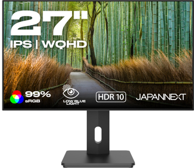 Monitor zyre JN-27IPS4FLWQHDR-HSP, 27", WQHD, i bardhë