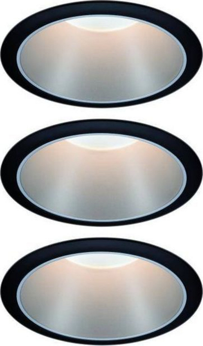 Llambë tavani Paulmann, LED, 6.5 W, 2700 K, 230 V, e zezë / argjendtë