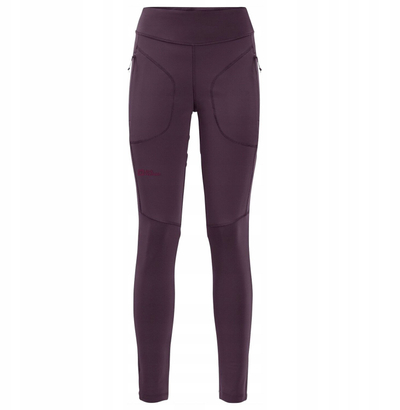 Pantallona për goca Jack Wolfskin Salmaster W, poliester, model i ngushtë, vjollcë
