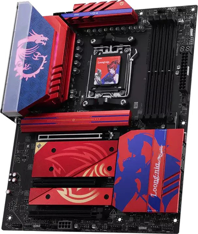 Pllakë amë MSI B850 MLG Edition, AMD Ryzen, DDR5, e kuqe