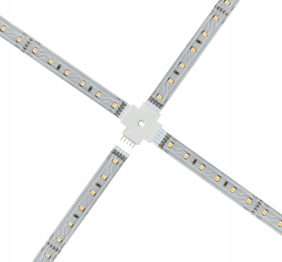 Lidhës X për shirit LED Paulmann MaxLED 70617, 4 dalje, plastik, i bardhë