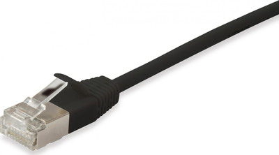 Kabllo rrjeti Equip Patch Cable Cat6A, S/FTP Slim 1m, RJ45, e zezë