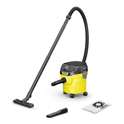 Aspirator Karcher WD 1 W V-12/2/18, 12L, lagësht dhe i thatë, i verdhë