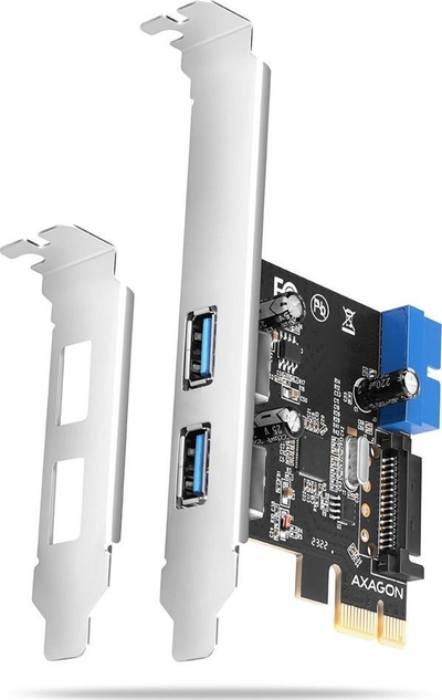 Kartë kontrolluese USB Axagon PCEU-232VLS, PCIe, 4x USB 3.2 Gen 1, e zezë