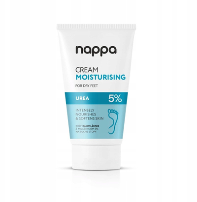 Krem këmbësh Nappa Moisturising, 5% ure, 150ml, i bardhë