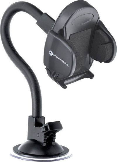 Mbajtës veture Forcell Car Holder Oval, 27 cm, kupë thithëse, i zi