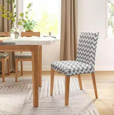 Mbulesë karrige Agmar AG865 Flexible, universale, elastike, gri me valë të bardha
