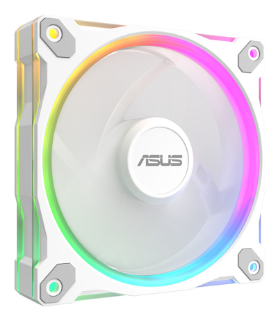 Ventilator kase ASUS Prime MR120, 120mm, ARGB, i bardhë, set 3 copë