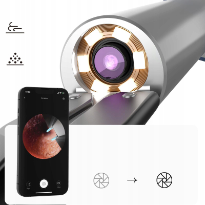 Отоматоскоп со камера Bebird Note 5 Pro, 10MP, Wi-Fi, црн