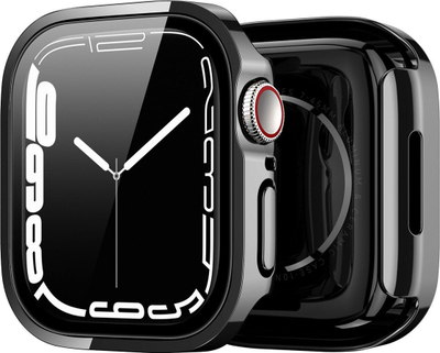 Kapak mbrojtës për Apple Watch DUX DUCIS Hamo Series, 45mm, me xham mbrojtës ekrani, i zi