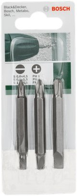 Set bitash kaçavide Bosch 2609255959, 60mm, 3 copë, dyanshëm